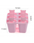 Lody Na Patyku Formularz DIY Śliczne 6 Niedźwiedź Formy Popsicle Formy Formy Ekspres Jogurt Ice Box Lodówka Mrożone Ice Cream Na