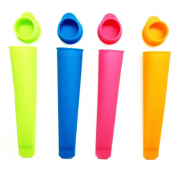 Nowe Kolorowe Silikonowe Formy Lodu Pop Popsicles Form z Pokrywką DIY Ice Cream Makers Push Up Lody Jelly Lolly Pop Dla loda