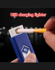 Oszczędny mały Akumulator USB Wiatroszczelna bezpłomieniową Elektroniczny elektryczny ładowania zapalniczki Bezdymne Super zapal