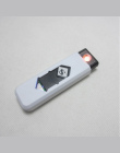 1 pc Wiatroszczelna Miły Prezent Bezdymnego Bezpłomieniowego USB Ładowania Zapalniczki Elektroniczne Zapalniczki Akcesoria Do Pa