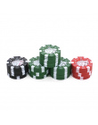 3 warstwy Poker Chip Styl Zioła Ziołowe Szlifierka Tytoniu Chwastów Szlifierki Palenia Akcesoria gadżet Czerwony/Zielony/Czarny