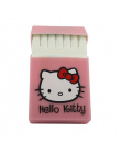 Posiada 20 Papierosy, Hello Kitty lovery Silikon pokrywa elastyczna guma przenośny kobiet paczka papierosów papierośnica mody rę
