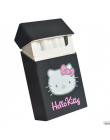 Posiada 20 Papierosy, Hello Kitty lovery Silikon pokrywa elastyczna guma przenośny kobiet paczka papierosów papierośnica mody rę