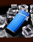 Nowy USB Elektryczne Podwójne Łuku Lżejszy Akumulator Windproof Torch Zapalniczki Podwójny Thunder Impuls Krzyż Zapalniczka Plaz