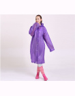 Moda Kobiety mężczyźni EVA Przezroczyste Rainwear Płaszcz Przeciwdeszczowy Przenośne Zewnątrz Podróży Wodoodporna Camping Z Kapt