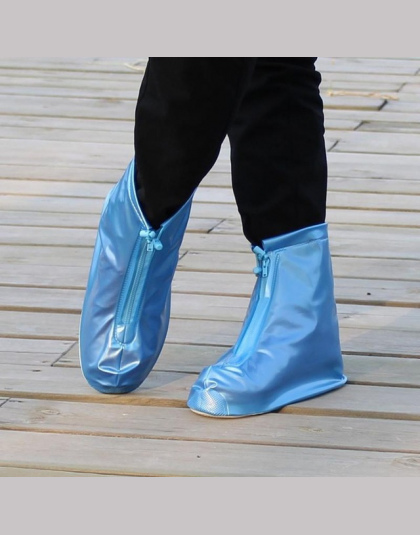 1 pair Wodoodporna Protector Buty Boot Pokrywa Unisex Zipper Pokrowce Deszczu High-Top Anti-Slip Deszczu Buty przypadki