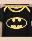 Noworodek Berbeć Buty Boys Baby Ubrania Bodysuit Hat Batman Stroje Zestaw Dla Niemowląt Dzieci Dzieci Boy Odzież Body Bawełniane