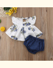 MUQGEW Noworodka Dziewczynka Odzież 2018 Floral Koszulka Sukienka Topy Szorty Spodnie Ubrania Strój 2 sztuk Zestaw roupa infanti