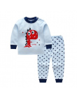 Dzieci Cartoon chłopców odzież dla niemowląt Z Długim rękawem noworodków odzież Jesień zima bawełniane chłopcy Top + pant 2 sztu
