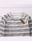 3 sztuk!! 2017 Zestawy Odzieżowe Dla Niemowląt Jesień Chłopców Odzież Dla Niemowląt Niemowlę Dziecko Paski Topy t-shirt + spodni