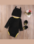 Pudcoco Hot sprzedam Newborn Baby Boy Ubrania Batman Bawełna Romper + Buty + Hat 3 Sztuk Zestaw Outfits Odzież Bebes zestaw