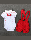 Dziecko Chłopcy Dziewczęta Odzież Ustaw Bawełna Ubrania Dla Dzieci Latem Dorywcza Niemowląt Body + Spodnie Na Szelkach 2 sztuk G
