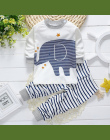 Wiosna niemowlę dziecko chłopcy dziewczyny ubrania zestawy zestawy bawełna zwierząt sport garnitur dla newborn baby chłopcy dzie