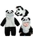 2018 Najnowsze dzieci Nosić Noworodka Maluch Dziecko Zwierząt Romper Stroje Cute Panda Kombinezon Playsuit Kostium Miękka Bawełn