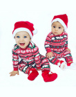 Niemowlę Dziecko Chłopcy Dziewczyny Christmas Santa XMAS List Plaid Romper Kombinezon Stroje dla dzieci ubrania zimowe ubrania K