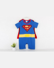 Baby Boy Romper Superman Bluza z Długim Rękawem z Halloween Kostium Christmas Gift Chłopcy Pajacyki Wiosna Jesień Odzież Uwalnia