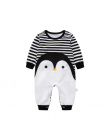 2018 bawełna cartoon Penguin style boy ubrania dla dzieci babie lato newborn baby girl odzież kombinezon dla dziecka ubrania dla