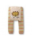 Cute Baby Kid Niemowlę Maluch Newborn Cartoon Striped Legginsy Długie Spodnie 6 Kolory