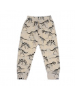 2017 Moda Dla Dzieci Spodnie Noworodka Dorywczo Miękkie Bawełniane Spodnie Dinosaur Wzór Wygodne Szary Kostium