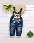 Dziecko spodnie jeansowe kombinezony dla niemowląt 2018 jesień małe dzieci spodnie na szelkach spodnie dla malucha dla dzieci ch