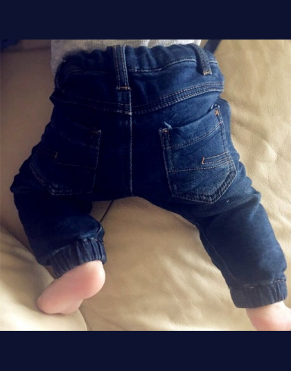 Dziecko Denim Jeans Chłopcy Dziewczęta Spodnie Noworodka Bebe Harem Spodnie Legginsy Ciepłe Miękkie Pantalones Niemowlę Maluch N