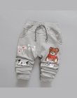 Daivsxicai Spodnie Bawełna Chłopiec Moda Cute Cartoon Niedźwiedź Dziecko Odzież Spodnie Dziecko Cały Mecz Spodnie Dla Chłopców D