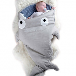 7 Kolory Dziecko Śpiwór Miękka Bawełna Gruby Koc Niemowląt Noworodka Dzieci Śpiwory Zimowe Słodkie Cartoon Shark Prezenty