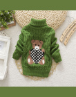 BibiCola dziewczynek sweter jesień/zima nosić ciepłe kreskówki sweatershirt dzieci swetry odzieży noworodka golf ubrania