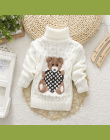 BibiCola dziewczynek sweter jesień/zima nosić ciepłe kreskówki sweatershirt dzieci swetry odzieży noworodka golf ubrania