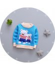 BibiCola zimowe ubrania dla dzieci chłopcy dziewczęta swetry cartoon maluch dzianina swetry outerwear dzieciom ciepłe bielizna d