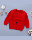 Swetry dla dzieci dla Chłopców Zimowe Ubrania Jesienią Dorywczo Newborn Dzianiny Swetry Skoczków Szary Dziecięce Długi Rękaw Dzi