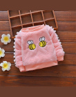 BibiCola 2018 boys Baby sweter jesień pszczoła cartoon odzież dla bebe dziewczyny niemowląt maluch zima zagesccie plus aksamitne