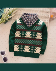 2018 Nowy faul Dwie Szt moda dla dzieci jesień zima sweter ubrania dla dzieci chłopcy/dziewczyny cardigan sweter płaszcz dzieci 