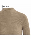 Yanueun Koreański Mody Rozciągnięte Stałe Sweter Damskie Swetry Z Dzianiny Z Golfem Koszulka Męska Z Długim Rękawem Topy 2016 Je