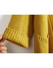 2018 ulzzang Dziewczyna Casual Długi Sweter Z Dzianiny Jesień Koreańskich Kobiet Luźne Jednolity Kolor Kieszeń Projekt Sweter Ku