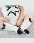 Newborn bebe Malucha kolana wysokie skarpety Baby Boy Dziewczyna lisa skarpetki antypoślizgowe bawełniane Cartoon Zwierząt Kot g