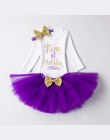 0-12 m Niemowląt Baby Girl Ubrania 4 sztuk Odzież Księżniczka Sukienki Stocking Pałąk Newborn Kid Ubrania Pierwsze Urodziny stro