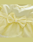Z długim Rękawem Dla Dzieci Dziewczyny Sukienka Nowa Wiosna Jesień Dziewczynek ubrania Śliczne Bow Newborn Księżniczka Odzież 1 