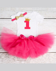 To Moje Dziecko Pierwszy 1st Urodziny Jednorożec Party Sukienka dla Dziewczynki Kolorowe Jednorożec Pałąk Outfits Newborn Tutu B