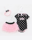 Baby Girl Ubrania Noworodka 3 Sztuka Suits Krótkie Romper + Spódnica Tutu + Pałąk Letnie Dziewczyny zestawy Odzieżowe dla Niemow