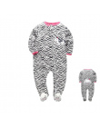 2018 boże narodzenie dziewczynka ubrania, miękkie polarowe dzieci jeden sztuk Kombinezony Piżamy 0-24 m niemowląt dziewczyna chł