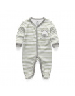 2018 Nowy pidżamy Dziecięce śpioszki dla niemowląt noworodka ubrania dla dzieci z długim rękawem bielizna bawełniana kostium chł