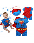 Hot! 2015 Nowych Moda Cartoon Superman Batman Baby Boy Pajacyki Bawełniane Dla Dzieci Chłopcy Odzież Kombinezon Baby Gilr Romper