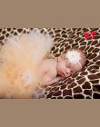 Dziecko Księżniczka Newborn Flower Opaska Bawełniana I Tulle Tutu Dziecko Zdjęcie Fotografia Prop Akcesoria Moda Suknia Balowa