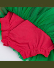 Dziewczynek Wzburzyć Spódnica Boże Narodzenie Zielony i Czerwony Dół Tutu Spódnice Pieluchy Dziecięce majtki Pettiskirt newborn 