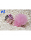 NOWA Księżniczka Dziecko Tutu z Pasującymi Kwiat Pałąk Ustaw Newborn Fotografia Rekwizyty Dziewczynka dziecko Tutu tulle Spódnic