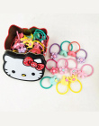Nowy 40 sztuk Elastyczne Gumowe opaski do włosów Dziewczyny Kitty floral kucyk holder pałąk Cartoon mieszania elastyczny pierści