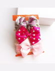 3 sztuk Dziecko Pałąk Dziewczyny Bowknot Kwiat Pasma Włosów Akcesoria Dziecięce Bawełniane Nakrycia Głowy Rabbit Ear Elastyczna 