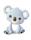 13 kolory Silikonowe Gryzaki Zwierząt Koala Słoń Sowa Dziecko Pierścień Gryzak Silikonowy Chew Charms Dziecka Ząbkowanie Prezent