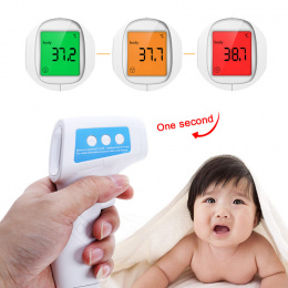 Dziecko Termometr Na Podczerwień Czoło Temperatury Ciała Gorączka Środek bezstykowe LCD Podświetlenie Cyfrowe Termometro Baby Ca